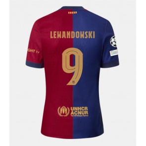 Barcelona Robert Lewandowski #9 Replica Home Stadium Shirt 2024-25 Short Sleeve
